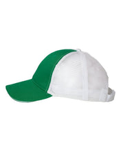 Load image into Gallery viewer, OCEAN AND 7TH- Smiley Shamrock Embroidered Trucker Hat.
