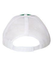 Load image into Gallery viewer, OCEAN AND 7TH- Smiley Shamrock Embroidered Trucker Hat.
