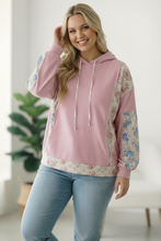 Load image into Gallery viewer, Sweet Spring Blossoms Color Block Hoodie
