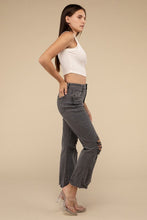 Load image into Gallery viewer, ZENANA- Caroline Acid Washed High Waist Distressed Straight Pants- 2 COLORS
