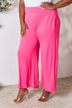 Load image into Gallery viewer, Full Size Smocked Wide Waistband Wide Leg Pants- Double Take
