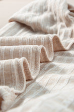 Load image into Gallery viewer, Khaki Ribbed Knit V Neck Slouchy Two-piece Outfit
