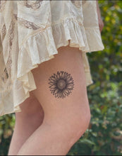 Load image into Gallery viewer, Nature Tats Temp Tattoo- SUNFLOWER
