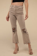 Load image into Gallery viewer, ZENANA- Caroline Acid Washed High Waist Distressed Straight Pants- 2 COLORS
