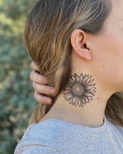 Load image into Gallery viewer, Nature Tats Temp Tattoo- SUNFLOWER
