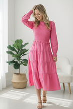 Load image into Gallery viewer, On a Sugar Rush Smocked Midi Dress
