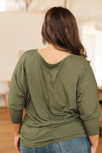Load image into Gallery viewer, W23 SEW IN LOVE- A Day Together Long Sleeve Top in Olive
