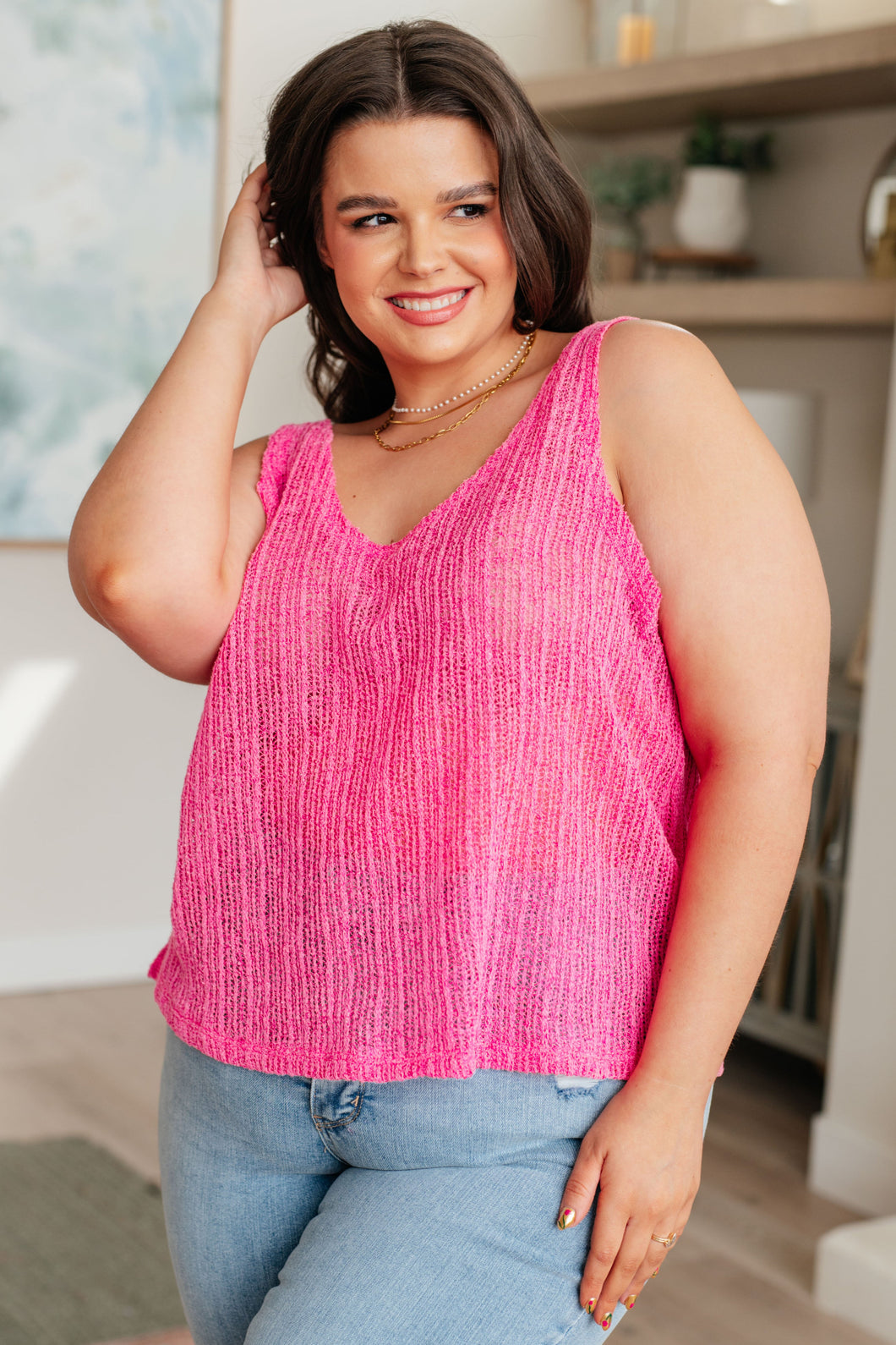 GEEGEE- A Major Upgrade Knit V-Neck Tank