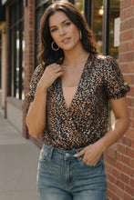 Load image into Gallery viewer, Midnight Leopard Shimmer Bodysuit
