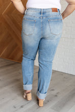 Load image into Gallery viewer, Aiden High Rise Patch Pocket Distressed Boyfriend Jeans- JUDY BLUE
