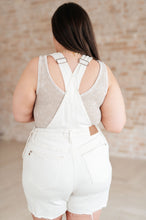 Load image into Gallery viewer, JUDY BLUE- Anna High Rise Garment Dyed Cutoff Shortalls in Ecru
