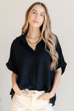 Load image into Gallery viewer, WHITE BIRCH- Because I Said So Dolman Sleeve Top in Black
