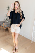 Load image into Gallery viewer, WHITE BIRCH- Because I Said So Dolman Sleeve Top in Black
