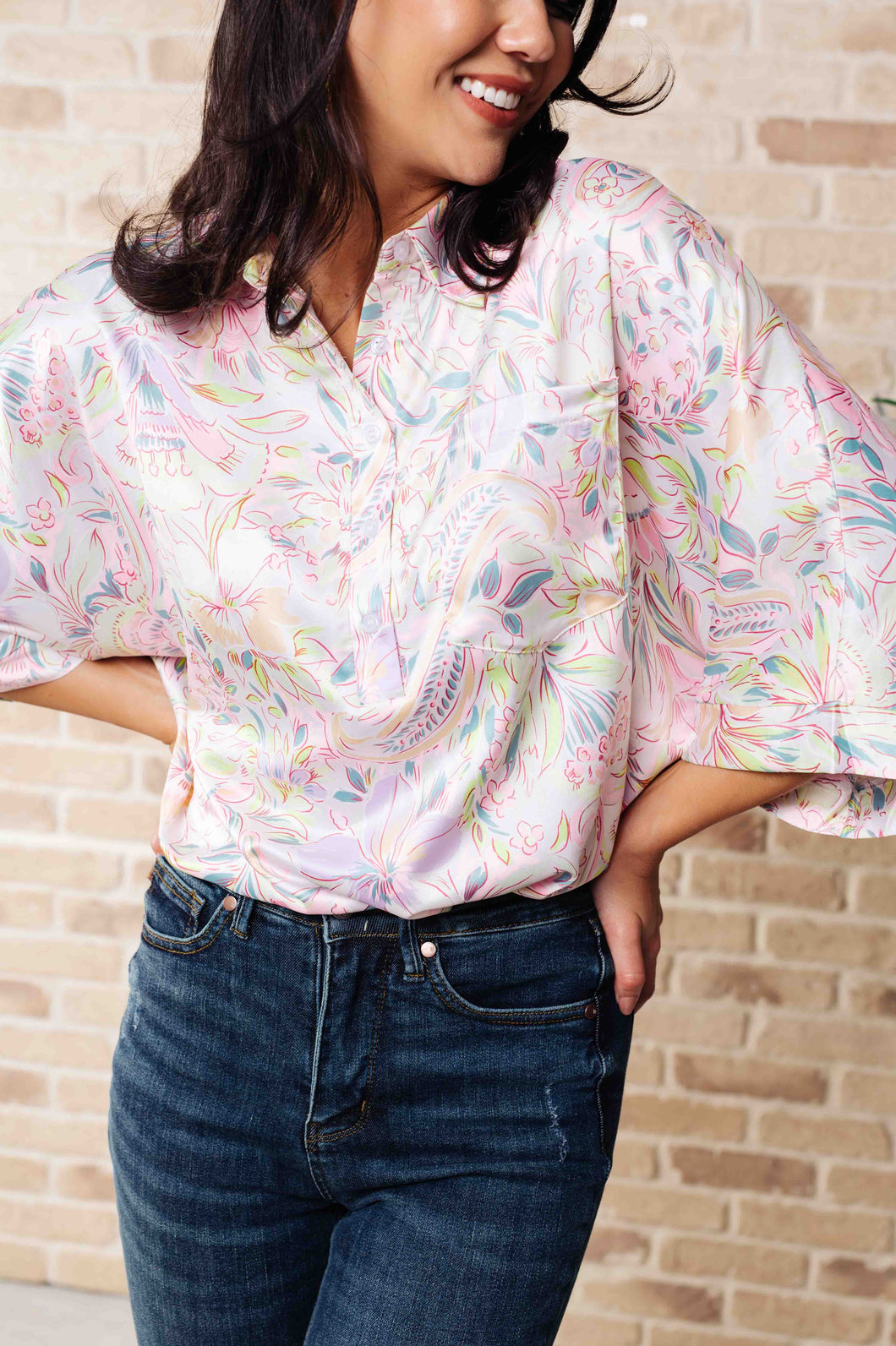 Blissful Botanicals Blouse- EMILY WONDER