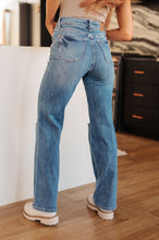 Load image into Gallery viewer, JUDY BLUE- Bree High Rise Control Top Distressed Straight Jeans
