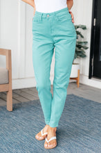 Load image into Gallery viewer, Bridgette High Rise Garment Dyed Slim Jeans in Aquamarine- JUDY BLUE
