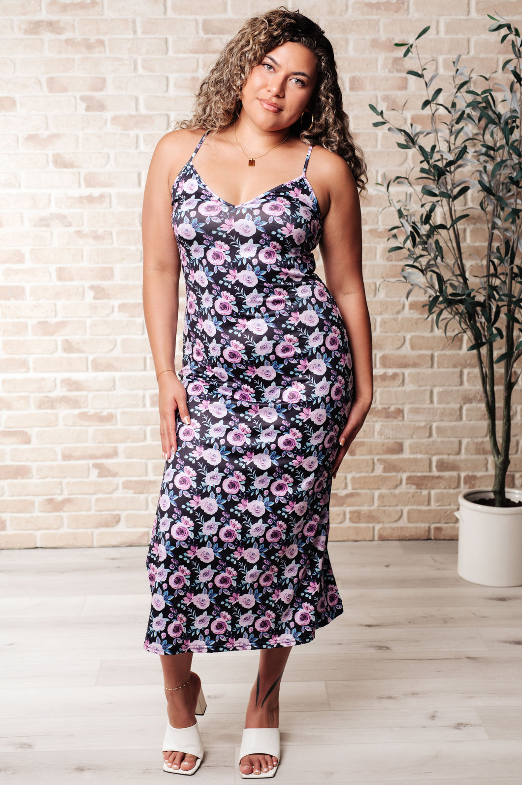 Brooklyn Bodycon Dress in Floral- WITH LOVE MOLLY