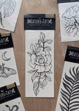 Load image into Gallery viewer, Nature Tats Temp Tattoo - ROSE BLOSSOM
