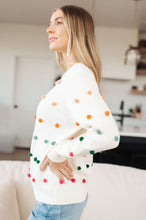 Load image into Gallery viewer, SP24- Jodiful- Candy Buttons Pom Detail Sweater
