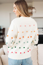 Load image into Gallery viewer, SP24- Jodiful- Candy Buttons Pom Detail Sweater
