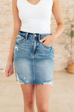 Load image into Gallery viewer, JUDY BLUE- Carol High Rise Rigid Magic Denim Skirt
