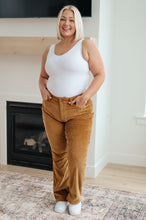 Load image into Gallery viewer, JB Cordelia Bootcut Corduroy Pants in Camel
