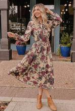 Load image into Gallery viewer, Vintage Rose Garden Floral Midi Dress

