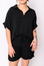 Load image into Gallery viewer, WHITE BIRCH- Because I Said So Dolman Sleeve Top in Black
