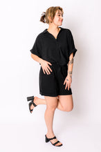 Load image into Gallery viewer, WHITE BIRCH- Because I Said So Dolman Sleeve Top in Black
