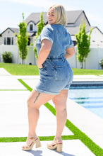 Load image into Gallery viewer, Delia High Rise Short Sleeve Romper- JUDY BLUE
