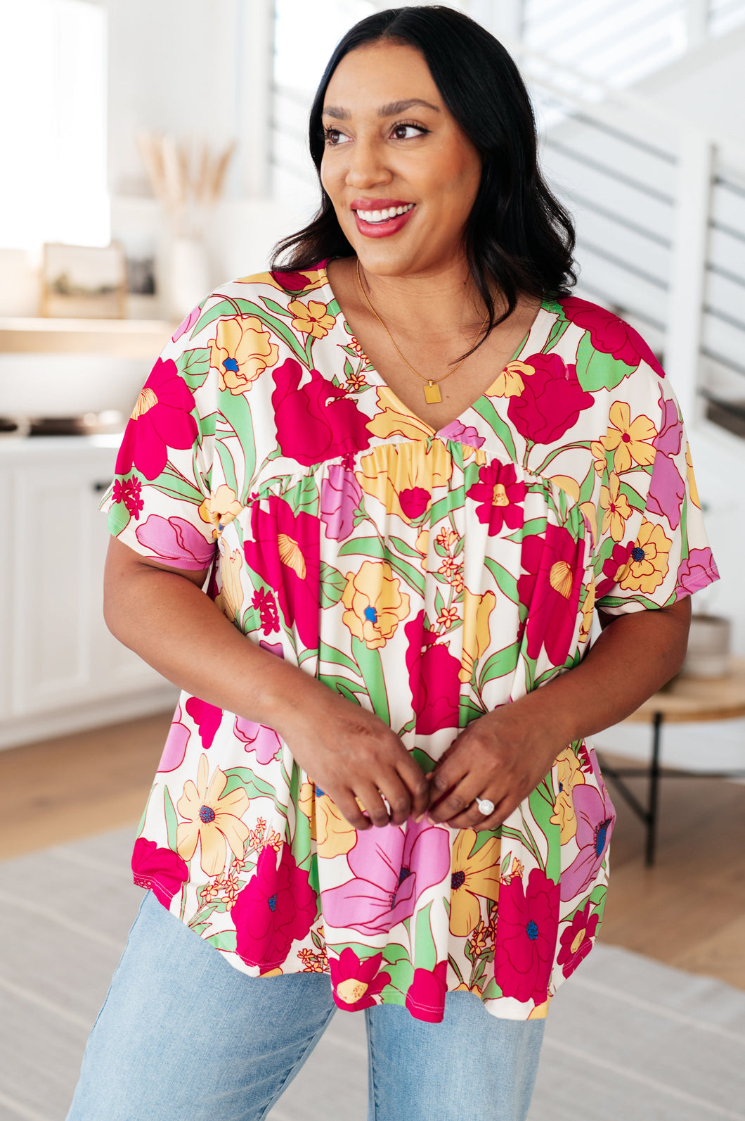 HAPTICS- Do It Anyways Floral Top