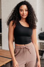 Load image into Gallery viewer, RAE MODE- Doing it For Me Asymmetrical Tank in Black
