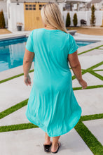 Load image into Gallery viewer, DEAR SCARLETT- Dolman Sleeve Maxi Dress in Neon Blue
