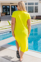 Load image into Gallery viewer, DEAR SCARLETT- Dolman Sleeve Maxi Dress in Neon Yellow
