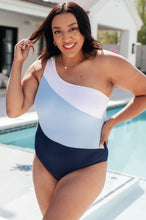 Load image into Gallery viewer, 111 NORTH- Dominica Color Block Asymmetrical Swimsuit
