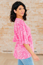 Load image into Gallery viewer, DEAR SCARLETT- Dreamer Peplum Top in Pink Leopard

