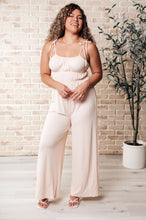 Load image into Gallery viewer, Eden Elastic Waist Jumpsuit Apricot- WITH LOVE MOLLY
