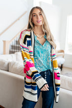 Load image into Gallery viewer, SP24- BIBI-Felt Cute Striped Cardigan (Reg &amp; Curvy)
