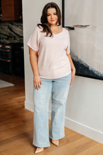 Load image into Gallery viewer, ONE ELEVEN NORTH- Frequently Asked Questions V-Neck Top in Blush
