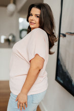 Load image into Gallery viewer, ONE ELEVEN NORTH- Frequently Asked Questions V-Neck Top in Blush
