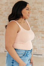 Load image into Gallery viewer, YELETE- Fundamentals Ribbed Seamless Reversible Tank in Peach
