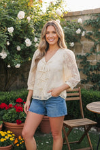 Load image into Gallery viewer, Daisy Dreams Lace Bow Blouse
