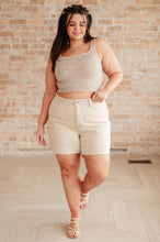 Load image into Gallery viewer, Greta High Rise Garment Dyed Shorts in Bone- JUDY BLUE
