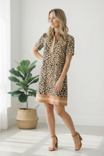 Load image into Gallery viewer, Sweeter Than Honey Banded Leopard Dress
