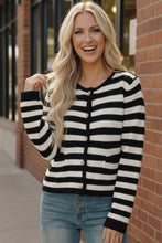 Load image into Gallery viewer, The Parisian Stripe Cardigan
