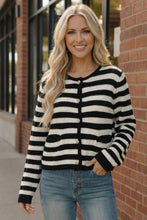 Load image into Gallery viewer, The Parisian Stripe Cardigan
