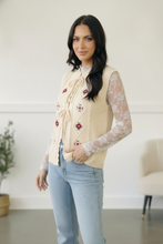 Load image into Gallery viewer, Sweetheart Stitch Embroidered Vest
