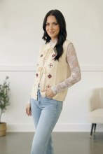 Load image into Gallery viewer, Sweetheart Stitch Embroidered Vest

