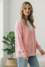 Load image into Gallery viewer, The Pink Daydream Netted Cardigan
