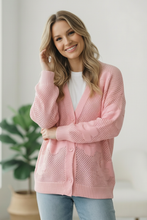 Load image into Gallery viewer, The Pink Daydream Netted Cardigan
